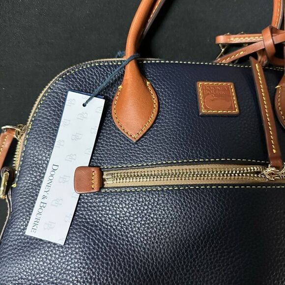 New Dooney and Bourke Pebble Grain Large Domed Satchel - Picture 3 of 12